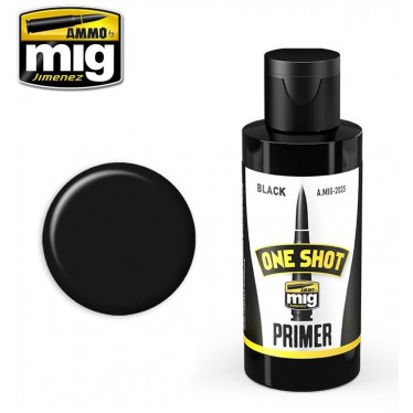 Ammo by Mig 60ml Black One Shot Primer MIG2023