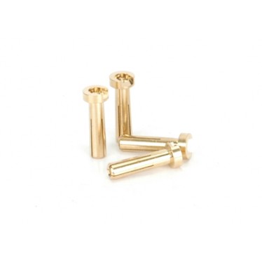 Schumacher MR33-GOLD2 - 4mm Gold Connectors pk 4