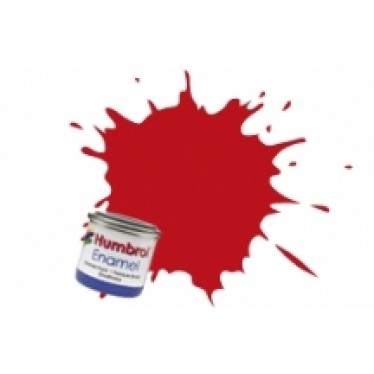 Humbrol Enamel No 60 Scarlett - Matt - Tinlet 14ml