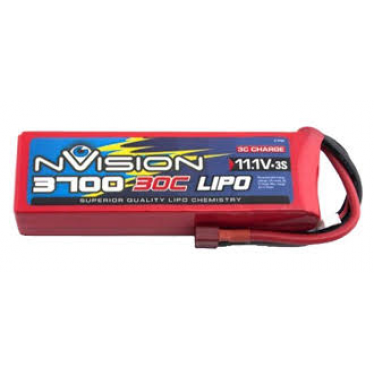 Kyosho Nvision LiPo 3S 3S-11.1V- 3700-30C Deans NVO1813/1