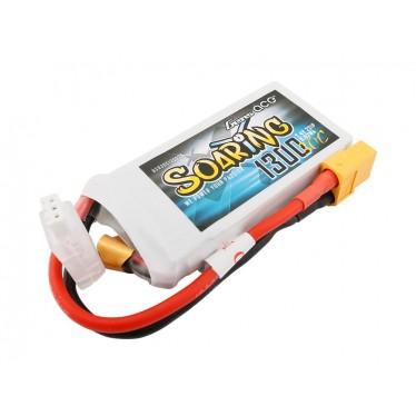 Gensace Li-Po 2S 7.4V 1300 mAh 30C Soaring O-G2S1300-30X6