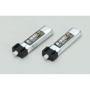 Hi-Energy 1S 130mAh 30C (2) LiPo Battery HE1S1P013030A