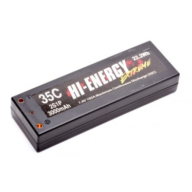 Hi-Energy 2S1P 3000mAh 35C Car Li-Po O-HE2S1P300035C Battery