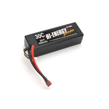 Hi-Energy 3S 11.1V 4000mAh 30C Car Li-Po O-HE3S1P400030 Battery