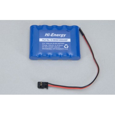 O-HE5N1200AASF6.0V 1200mAh Ni-Mh RX Pk Flat Battery