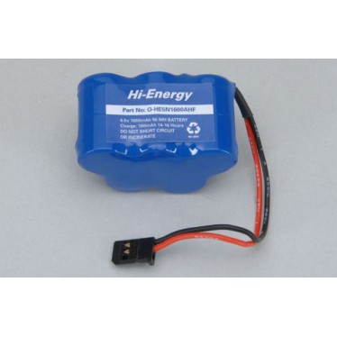 Hi-Energy 6.0v 1600mAh "A" Ni-MH Rx Pk Hump O-HE5N1600AHF Battery