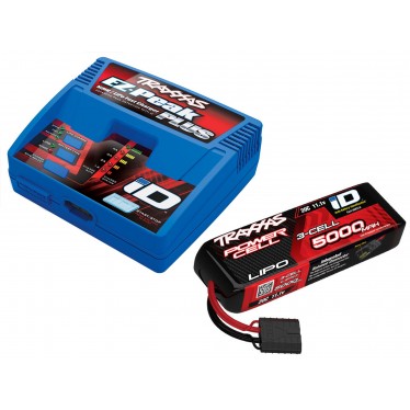 Traxxas EZ-Peak Plus, ID, 4Amp w/2872X 3S 5000mAh Li-Po O-TRX2980T-3S50