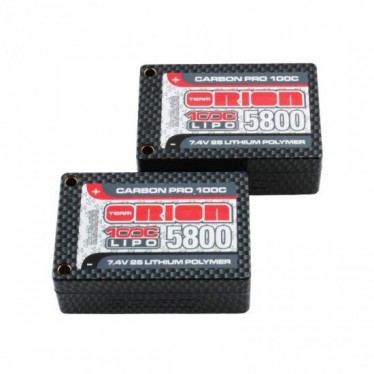 Team Orion Carbon Pro 5800mAh 2S 7.4v Saddle LiPo - 100C ORI14063