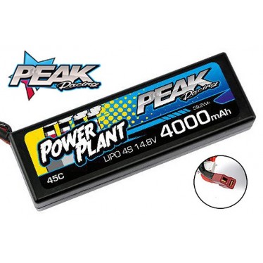 Kyosho PEK00554 Power Plant Lipo 4S-14.8V-4000-45C-Deans 12 AWG