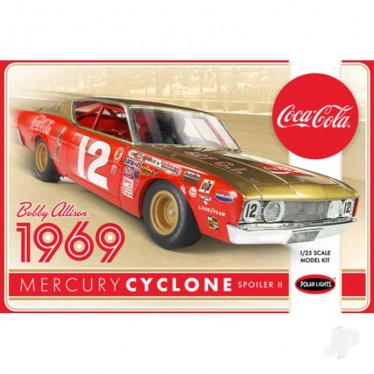 Polar Lights Bobby Allison 1969 Coca Cola Mercury Cyclone 1:25 POL948