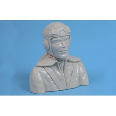 Radio Active WW2 Pilot Bust - 1:6 Scale ..