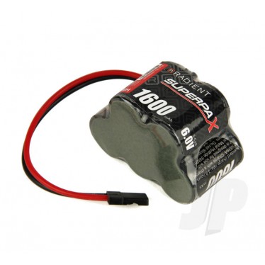 NiMH 6.0V 1600mAh 2/3A 3-2 Hump, Rx-JR RDNA00898