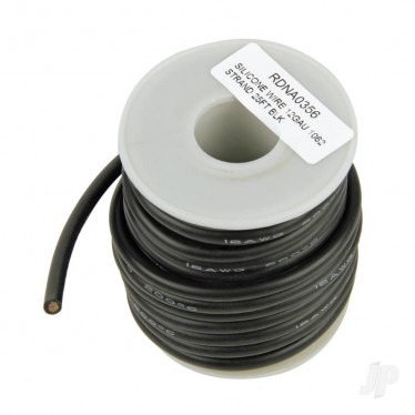 Silicone Wire 12GA 1062 Strand BLACK RDNA0356