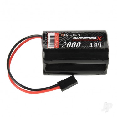 Radient NiMH 4.8V 2000mAh AA Square Rx JR RDNA0659