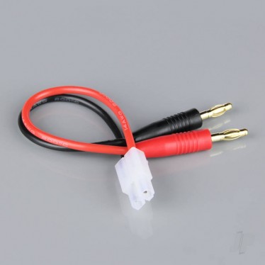 Radient Charge Lead, 4mm Bullet to Tamiya Male, 14AWG, 150mm (ESC End) RDNAC