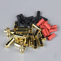 RADIENT 5.5MM 10 PAIRS GOLD CONNECTORS INCLUDING HEAT SHRINK RDNAC010095