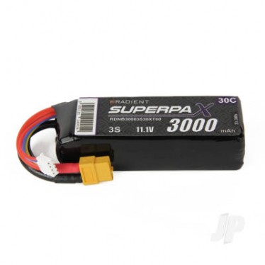 RADIENT 3S 3000MAH 11.1V 30C XT60 RDNB30003S30XT60