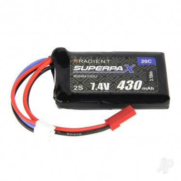 Radient LiPo 2S 430mAh 7.4V 20C JST RDNB4302SJ