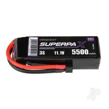 RADIENT 5500mah 3s lipo 30c deans 11.1v RDNB55003S30H