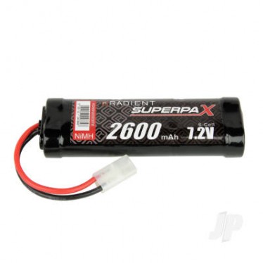 RADIENT 2600MAH NIMH 7.2V SC STICK TAMIYA RDNBN2600S6TM