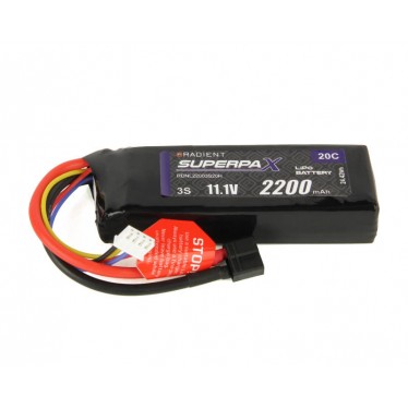 Radient LiPo Battery 3S 2200mAh 11.1V 20C HCT Battery RDNL22003S20H