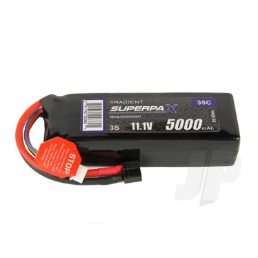 Radient LiPo 3S 5000mAh 11.1V 35C HCT RDNL50003S35H