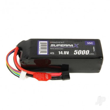 Radient LiPo 4S 5000mAh 14.8V 35C HCT Battery RDNL50004S35H