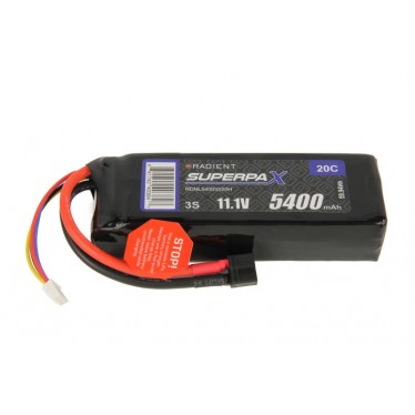 Radient LiPo 3S 5400mAh 11.V 20C HCT RDNL54003S20H