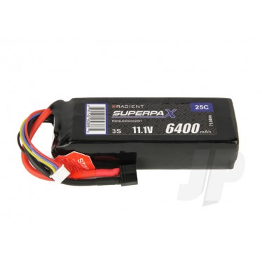 Radient LiPo 3S 6400mAh 11.1V 25C HCT RDNL64003S25H