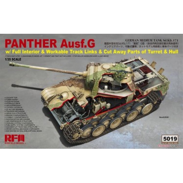 Ryefield Model Panther Ausf.G with Full Interior & Cut Away Parts RM5019