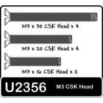 SPEED PACK - M3x16-30 Csk Screws (pk12)