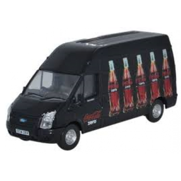 Ford Transit LWB High Roof Coke Zero 1/76 Oxford Diecast