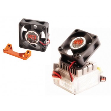 Absima Fan Mount with "WTF" Fan 25mm Orange