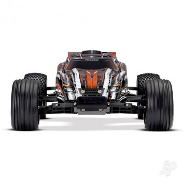 TRAXXAS 2WD STADIUM TRUCK ORANGE RUSTLER (+TQ,XL-5,TITAN,550,7-CELL NIMH)