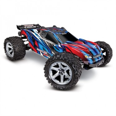 TRAXXAS BLUE RUSTLER VXL 1;10 4X4 STADIUM TRUCK TRX67076-4-BLUE