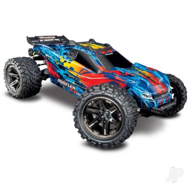 TRAXXAS RED RUSTLER VXL 1/10 4X4 STADIUM TRUCK TRX67076-4-RED