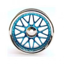 Yokomo 10 Spoke Mesh Drift Wheels (2) - Blue