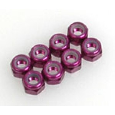 Schumacher U2187 Speed Pack M3 Nyloc Nut - Purple Alloy (pk8)