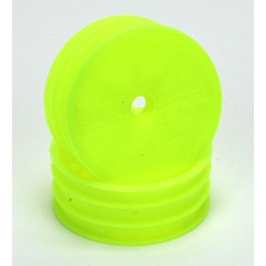 Schumacher Wheel; Med Front Fluro Yellow - 2WD U3765