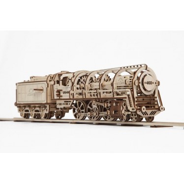 UGEARS Steam Locomotive and Tender UG70012