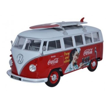 Oxford Diecast VW Bus Coca Cola - 1:24 Scale