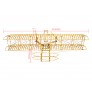 DW WRIGHT FLYER 500MM 1/18 SCALE STATIC BALSA KIT 1-DW-BALSAKIT-VC01