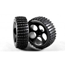 Baja Tires M Narrow Tires Glued Black Hub (2)