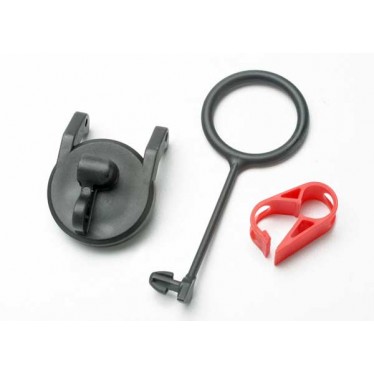 Traxxas Pull ring, fuel tank cap (1)/engine shut-off clamp (1) Z-TRX5367