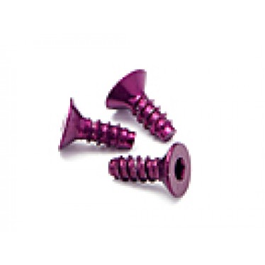 HPI Aluminium TP Flat Head Screw 3x8mm (Hex socket) Purple (5) Z076