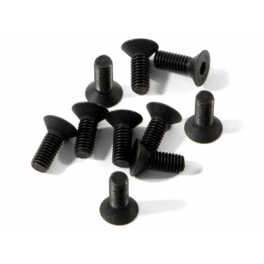 HPI Flat Head Screw M3x 8mm Hex Socket (10) Z082