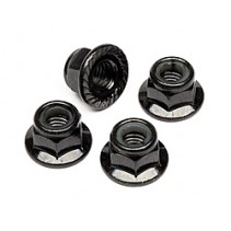 Z682 - FLANGED LOCK NUT M5 (BLACK/4PCS)